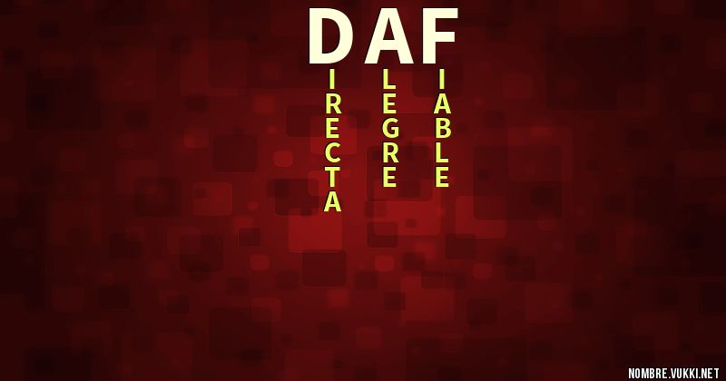 Acróstico daf