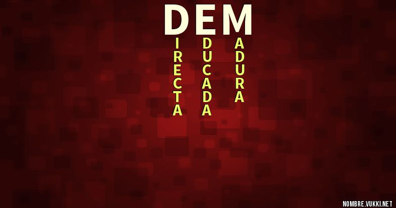 Acróstico dem