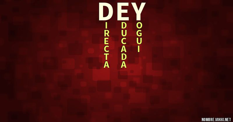 Acróstico dey