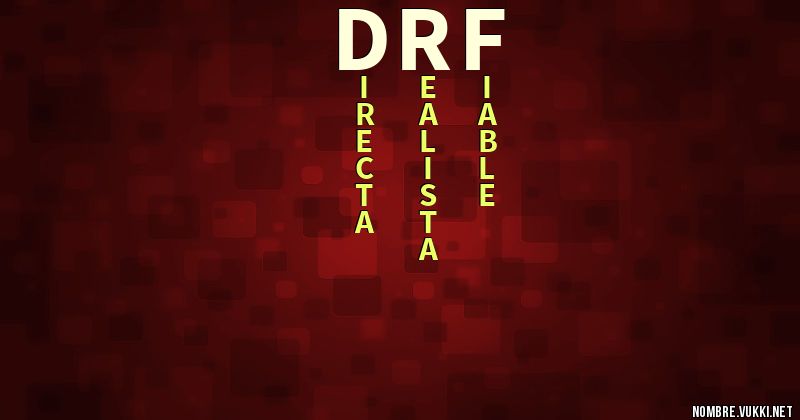 Acróstico drf
