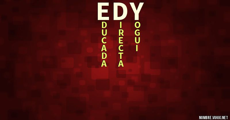 Acróstico edy