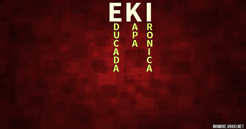 Acróstico eki
