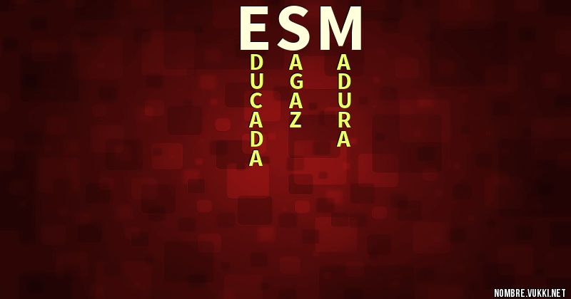 Acróstico esm