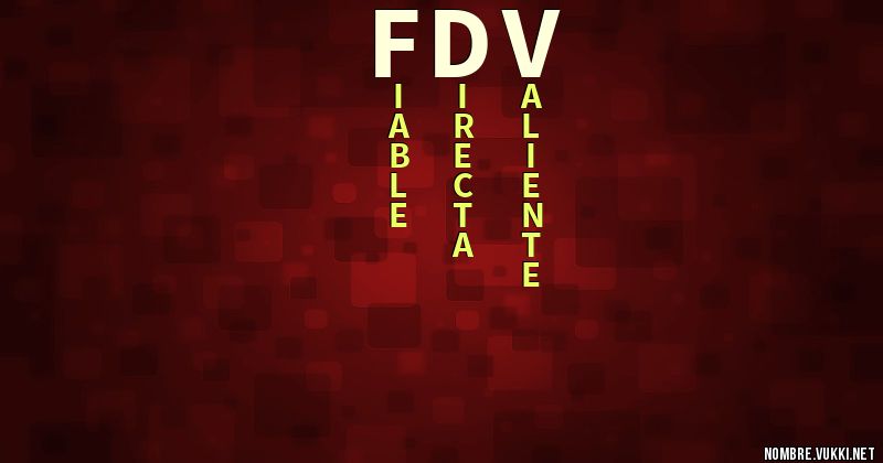 Acróstico fdv