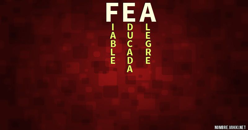 Acróstico fea