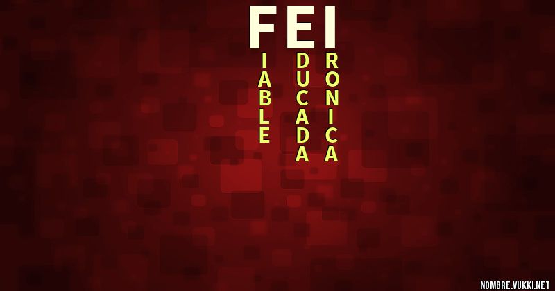 Acróstico fei