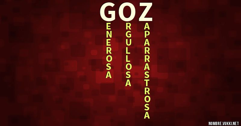 Acróstico goz