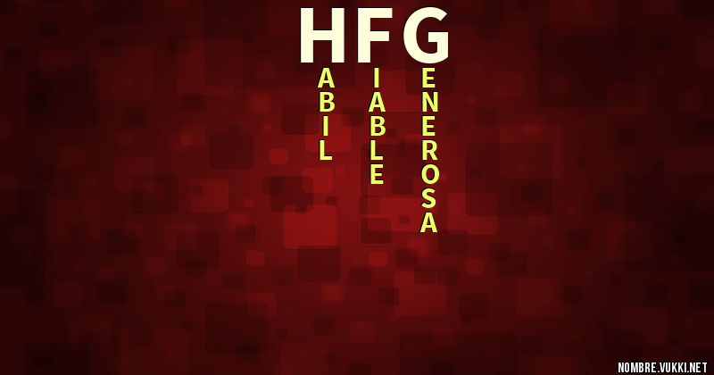 Acróstico hfg