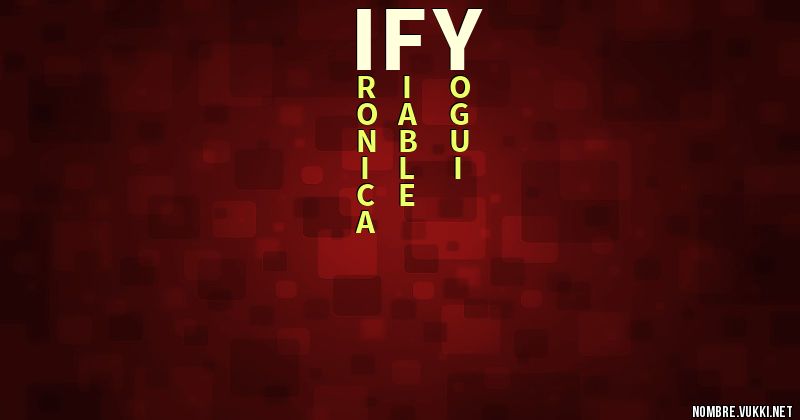 Acróstico ify