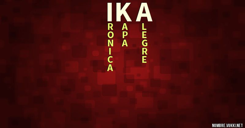 Acróstico ika