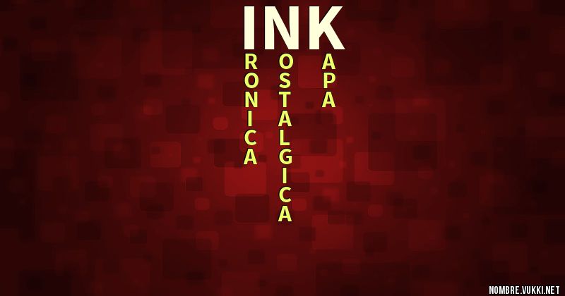 Acróstico ink