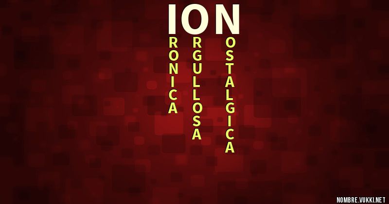 Acróstico ion