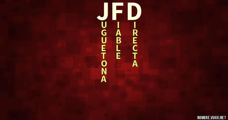 Acróstico jfd