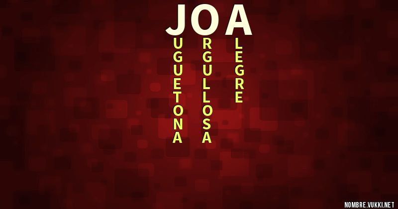 Acróstico joa