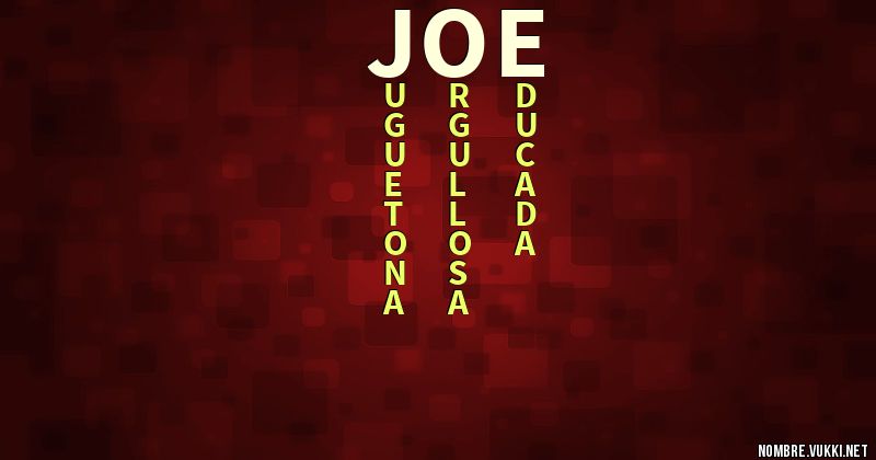 Acróstico joe