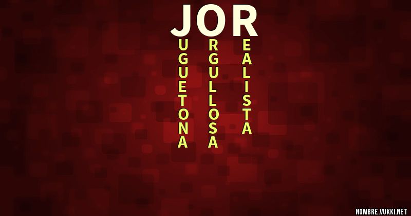 Acróstico jor