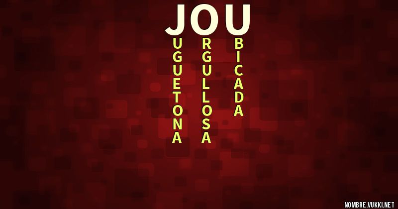 Acróstico jou