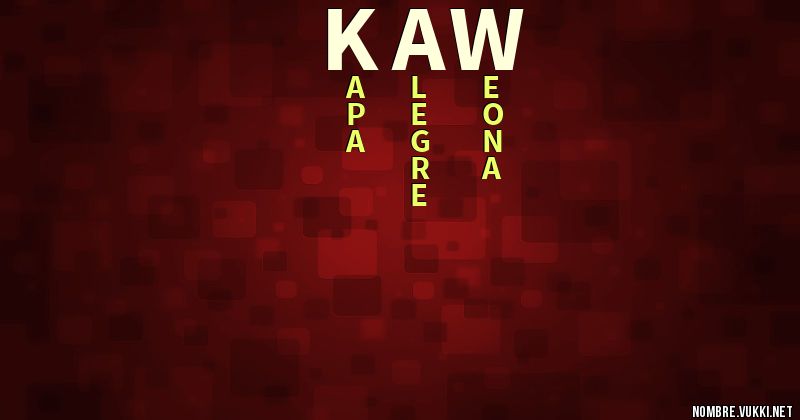 Acróstico kaw