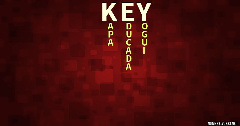 Acróstico key
