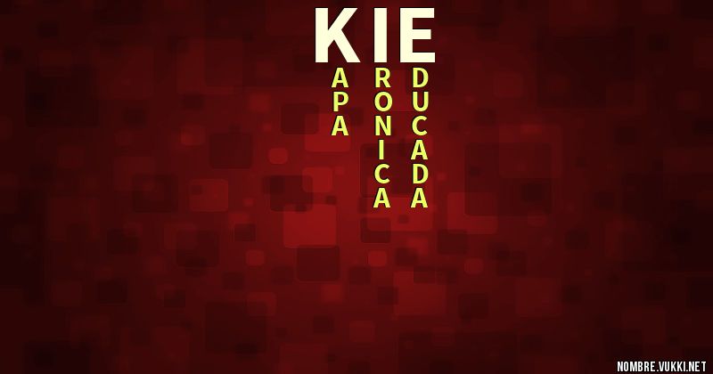 Acróstico kie