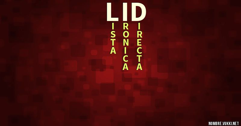 Acróstico lid
