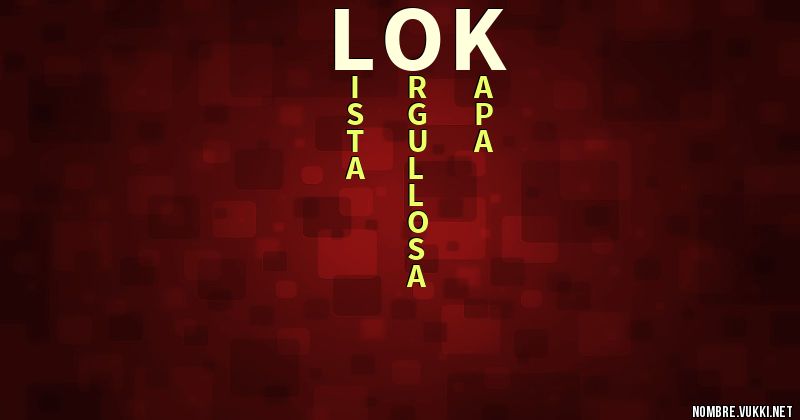 Acróstico lok