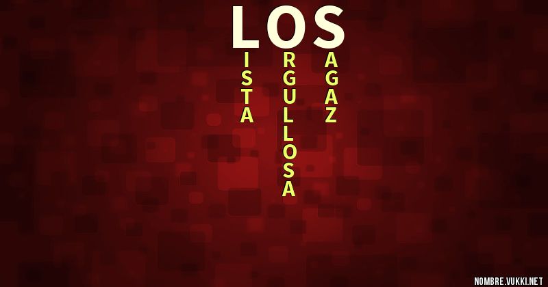Acróstico los