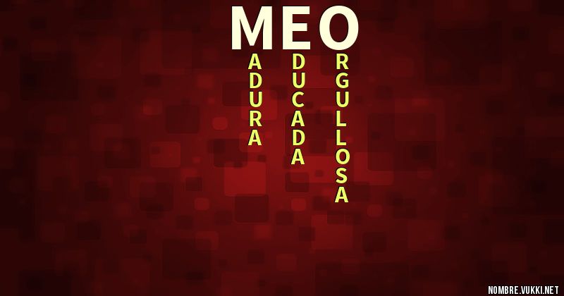 Qué significa meo