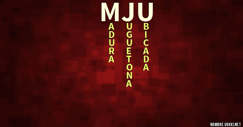 Acróstico mju