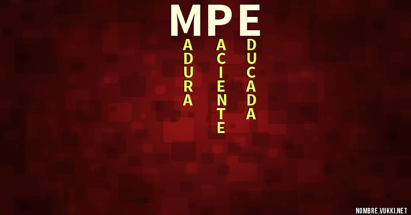 Acróstico mpe