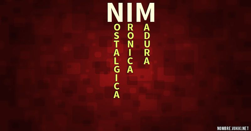 Acróstico nim