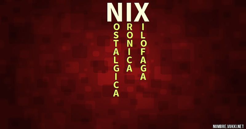 Acróstico nix