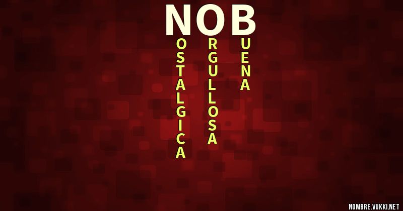 Acróstico nob
