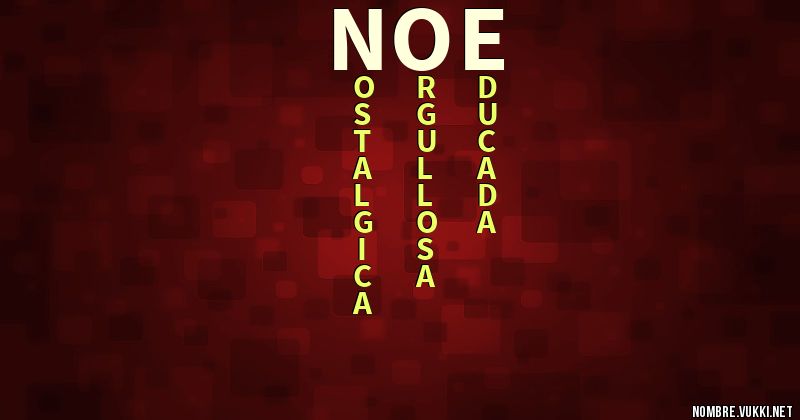 Acróstico noe