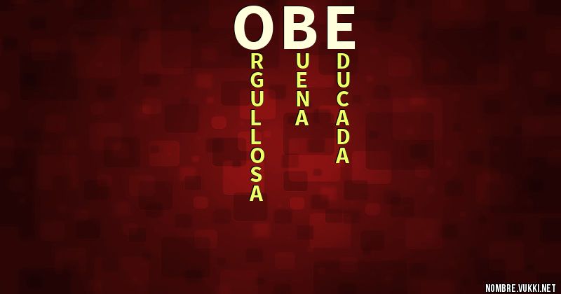 Acróstico obe