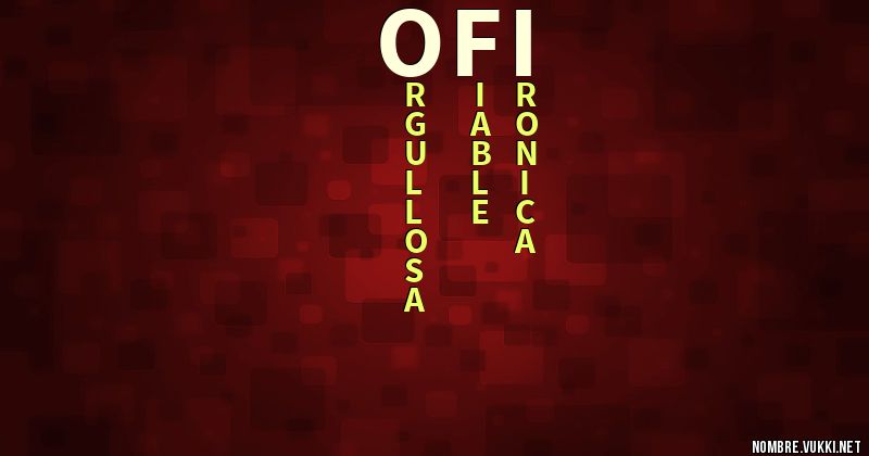 Acróstico ofi
