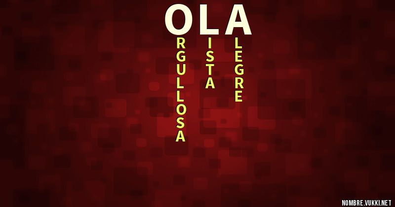 Acróstico ola