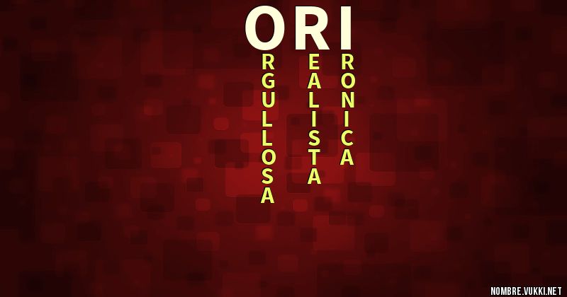 Acróstico ori