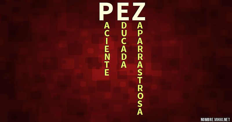 Acróstico pez