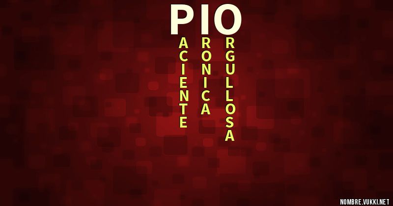 Acróstico pio
