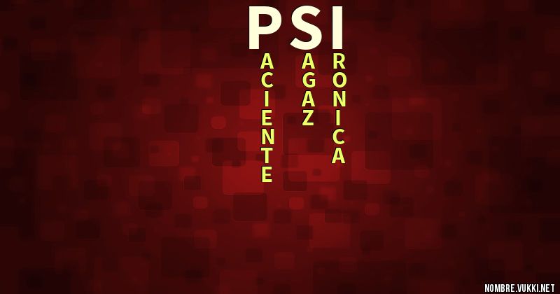 Acróstico psi