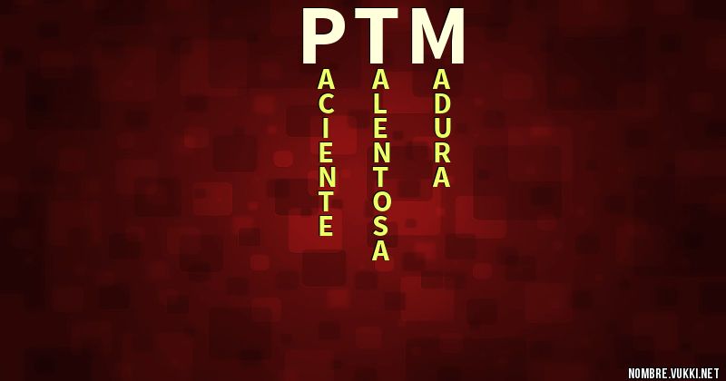 Acróstico ptm