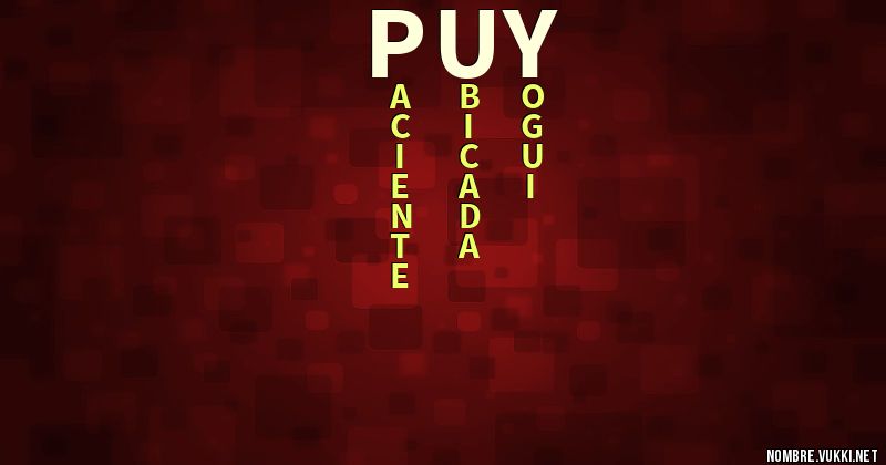 Acróstico puy