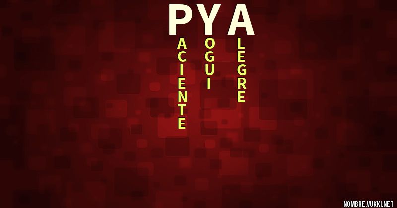 Acróstico pya