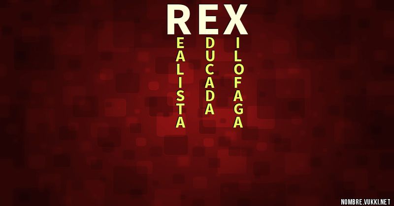 Acróstico rex