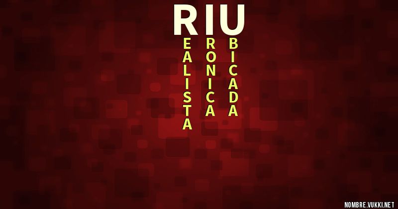 Acróstico riu
