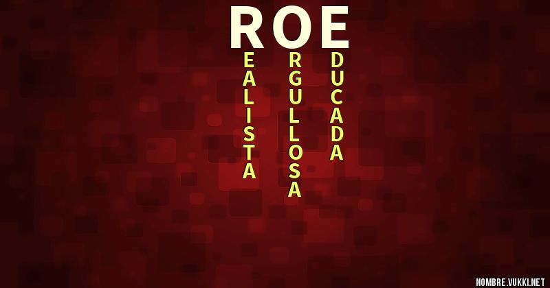 Acróstico roe