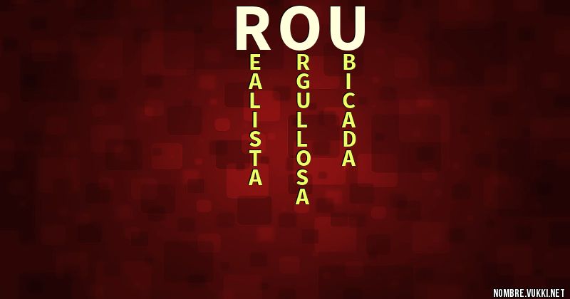 Acróstico rou