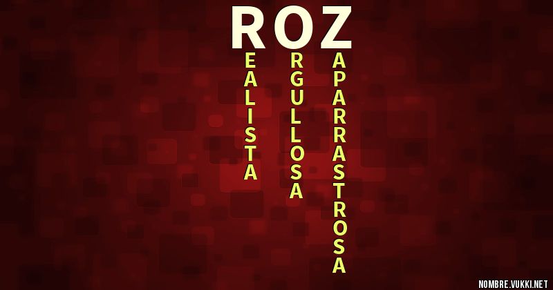 Acróstico roz