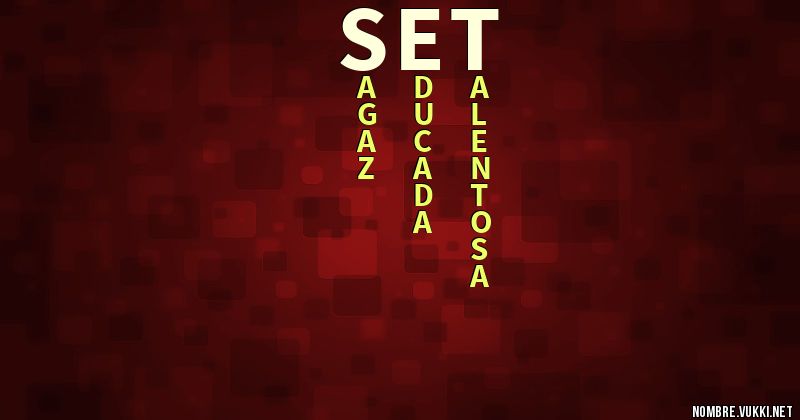 Acróstico set